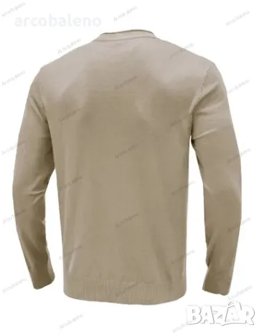 Едноцветен мъжки пуловер с дълъг ръкав, 8цвята , снимка 3 - Пуловери - 47999244