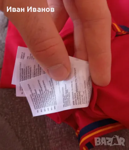 Оригинална детска тениска на Испания - размер 104, снимка 5 - Детски тениски и потници - 47330456