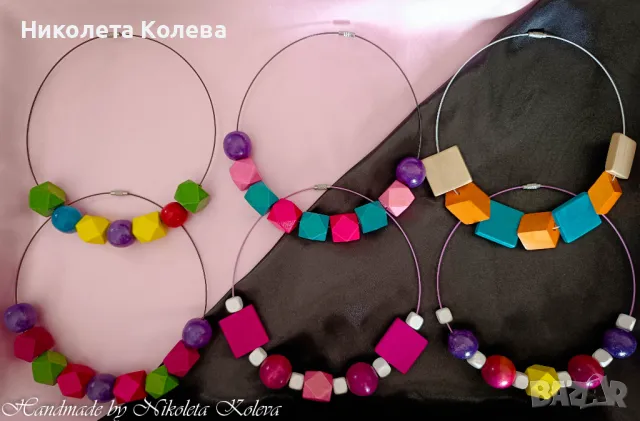 Дамски Колиета Ръчна изработка, снимка 5 - Колиета, медальони, синджири - 25853358