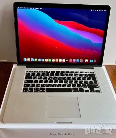 Apple MacBook Pro 15" Retina (Mid 2015) A1398, 2.5GHz i7, 16GB RAM/512GB SSD Нова Батерия 23 цикъла
