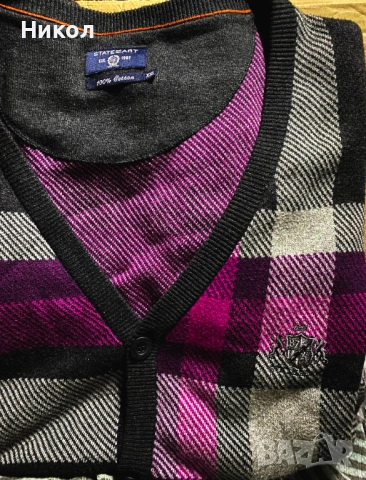 Карирана жилетка State of Art , снимка 3 - Пуловери - 53010625