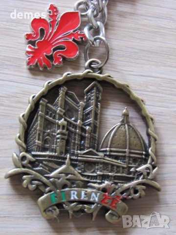 Метален ключодържател от Флоренция, Италия, снимка 3 - Колекции - 40124693