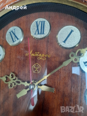 Стар стенен часовник Антарес, снимка 3 - Антикварни и старинни предмети - 52171280