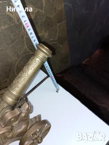 Месингово оръдие-4кг, снимка 5 - Антикварни и старинни предмети - 49115827