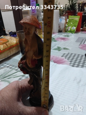 Декоративна фигура китайска статуетка на старец. , снимка 4 - Декорация за дома - 53194713