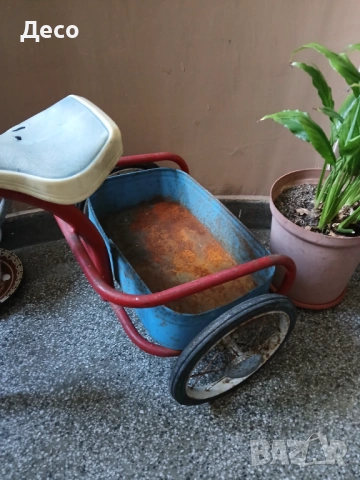 Стара детска триколка-колело за декорация,украса,реставрация., снимка 6 - Декорация за дома - 53295740
