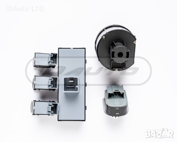 Конзола стъкла, Vw, бутони копчета ,ключ за фарове, хром, golf, Passat, снимка 6 - Аксесоари и консумативи - 37255772