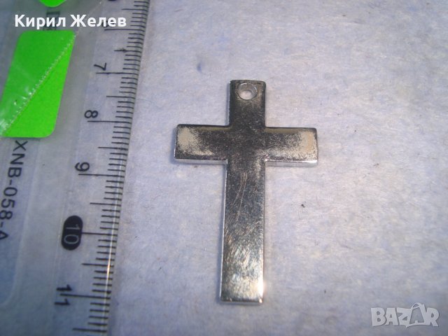 СТАРО ПОСРЕБРЕНО МЕТАЛНО СТИЛ НАГРЪДНО КРЪСТЧЕ 21156