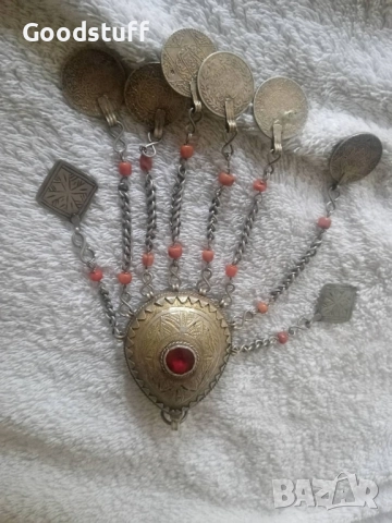 Трепка,възрожденски накит,сачан,бижу,османски монети, снимка 3 - Антикварни и старинни предмети - 52361407