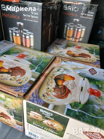 Комплект за подправки Brio Metallica ,Сет за подправки + ЧАЙНИК ЕМАЙЛ BRIO 2.5Л ДЕКОР ПЕТЕЛ, снимка 13 - Други - 50461692