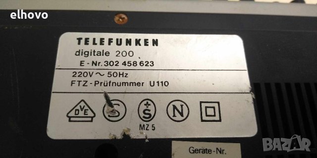Радиочасовник Telefunken digitale 200, снимка 5 - Радиокасетофони, транзистори - 43380176