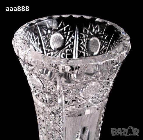 Ваза чешки кристал 16 см, снимка 5 - Вази - 32236242