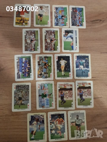 18 Колекционерски карти с футболисти Евро 1988