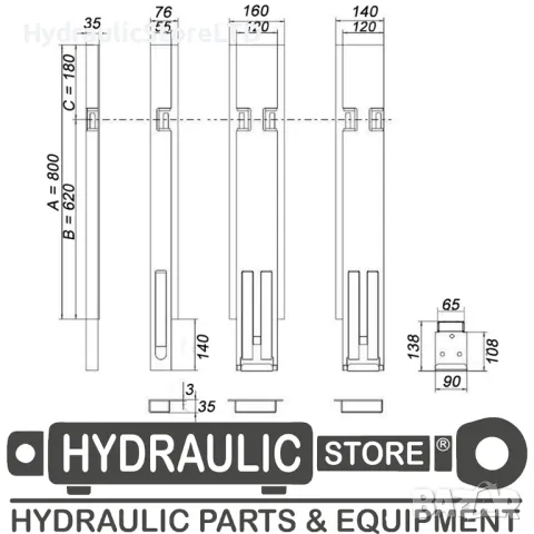 Предна колонка за каросерия - дясна H800R78, снимка 2 - Части - 49612154