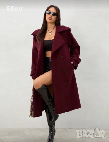 Палто- цвят бордо, снимка 4 - Други - 52333506