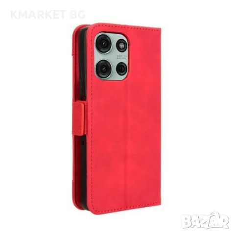 Motorola Moto G75 5G Magnetic Wallet Кожен Калъф и Протектор, снимка 3 - Калъфи, кейсове - 49009768