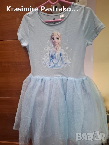 Детски рокли с тюл и картинки на принцеси, снимка 5 - Детски рокли и поли - 51254621