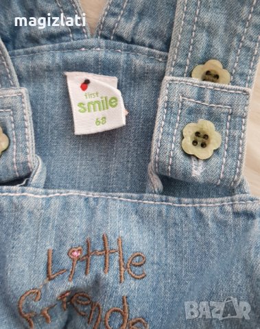 Дънков гащеризон 3-6 месеца , снимка 2 - Бебешки гащеризони - 33466917