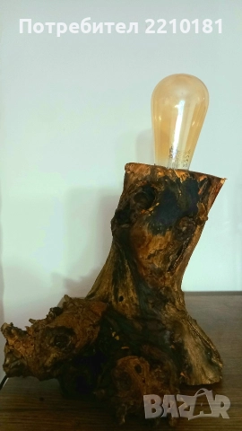 Настолна лампа дърво, снимка 10 - Настолни лампи - 52847367