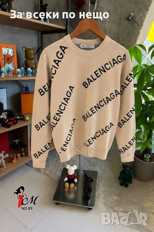 Balenciaga Мъжка Блуза С Дълъг Ръкав Баленсиага - 3 Налични Цвята Код SK55, снимка 2 - Блузи - 52474820