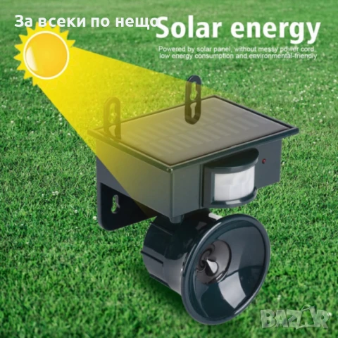 Ултразвуков соларен птицегон гони мишки кучета диви животни гълъби мощ, снимка 2 - Друга електроника - 51108545