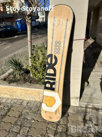 Сноуборд Ride Control 158 + автомати Burton Step On + сак, снимка 2 - Зимни спортове - 53136379