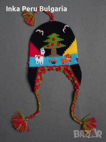  Автентични перуански бебешки шапки Chullo от 0 до 2 години, различни цветове, снимка 8 - Бебешки шапки - 40190611