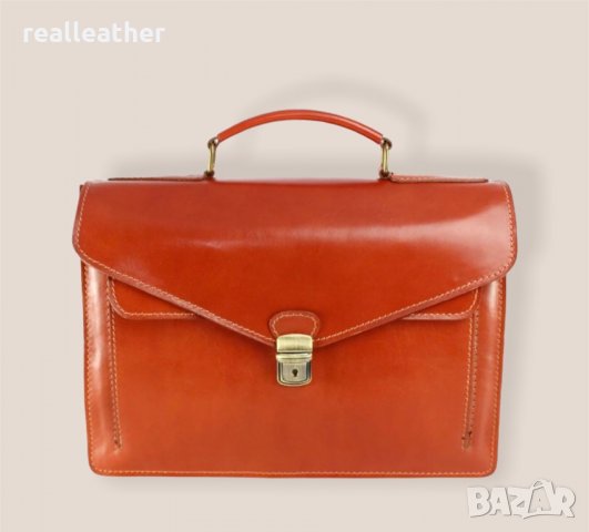 Унисекс бизнес чанта от естествена кожа, снимка 1 - Чанти - 32954965