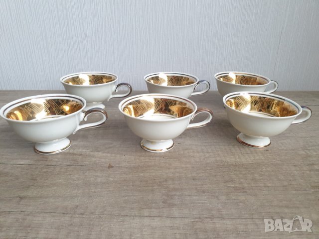 Стари позлатени порцеланови чашки с два печата на Bavaria, снимка 3 - Антикварни и старинни предмети - 40642596