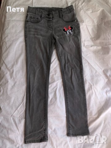 Мини Маус Детски сиви ластични дънки, снимка 1 - Детски панталони и дънки - 32812737