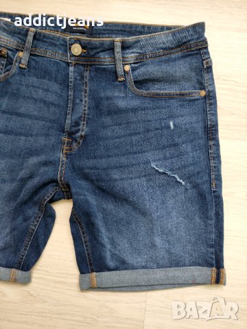 Мъжки къси дънки Jack&Jones размер XL, снимка 3 - Къси панталони - 43242055