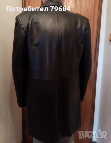 Оригинално кожено мъжко манто HUGO BOSS, снимка 3 - Сака - 39364016