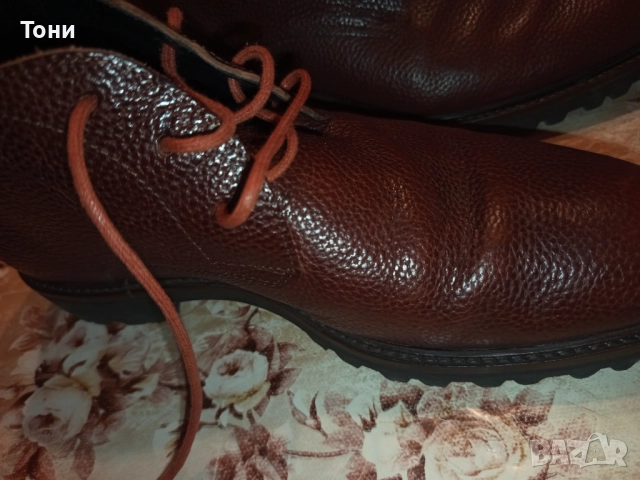 FLORIS VAN BOMMEL Оригинал Нови Мъжки Боти Изцяло от Натурална Естествена Кожа 42/43, снимка 13 - Мъжки боти - 52309708