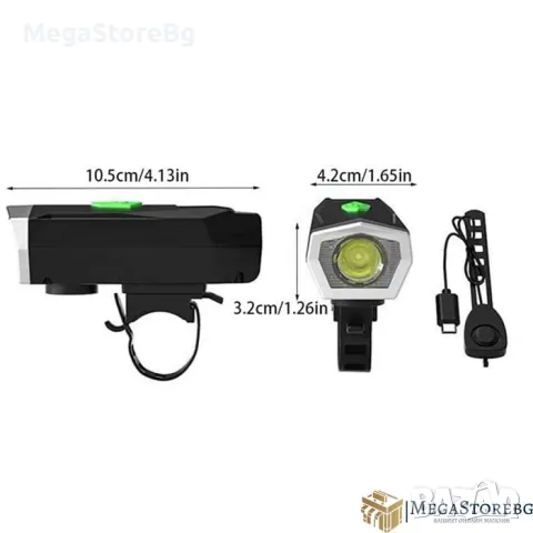 Фар за велосипед - PA504, снимка 3 - Аксесоари за велосипеди - 48095869