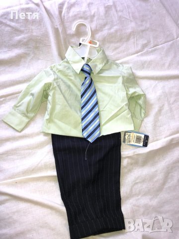 Бебешки официален костюм - риза , елече , панталон и вратовръзка, снимка 2 - Комплекти за бебе - 28801102