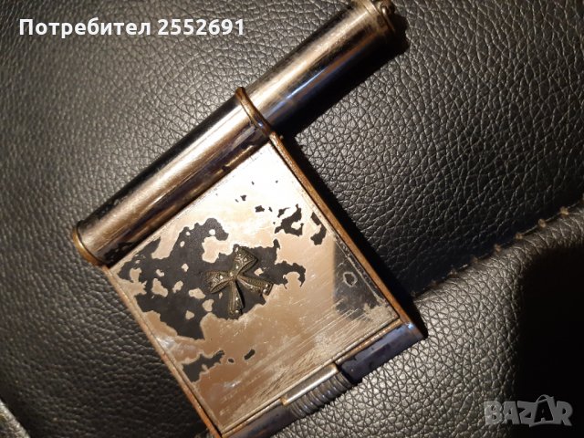 Старинна метална кутия-огледало , снимка 4 - Антикварни и старинни предмети - 28218582