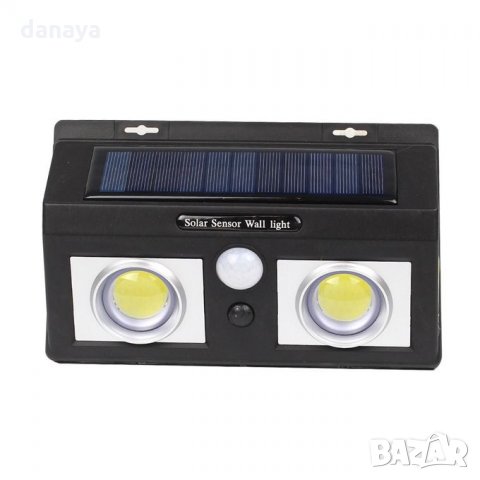 1920 Двойна соларна лампа със сензор за движение CL-5066, снимка 5 - Лампи за стена - 32777164