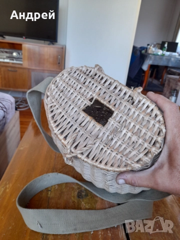Старо плетено рибарско кошче, снимка 5 - Такъми - 51945587