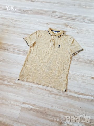 Оригинална мъжка тениска с яка U.S. Polo Assn., снимка 2 - Тениски - 37139584