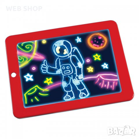 Светеща LED Дъска за чертане и рисуване /Детско табло за рисуване Magic Pad, снимка 7 - Рисуване и оцветяване - 32559426