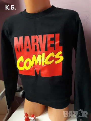 Ватирана блуза MARVEL р-р 122/128, снимка 4 - Детски Блузи и туники - 49023809