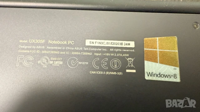 Лаптоп ASUS Notebook PC UX305F, снимка 3 - Лаптопи за дома - 51405802