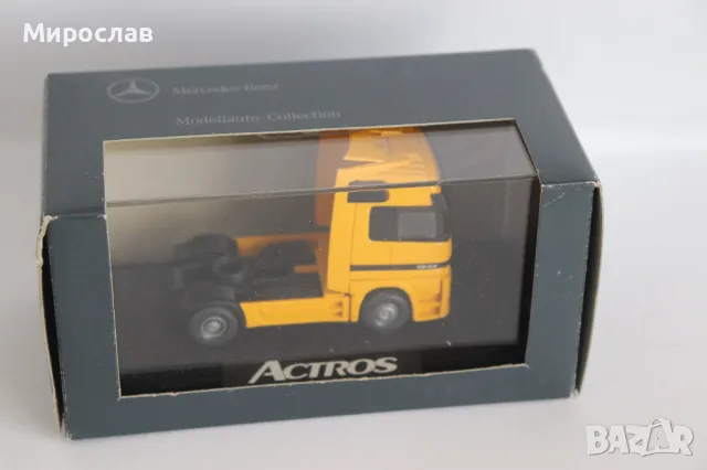 HERPA 1:87 H0 MERCEDES ACTROS КАМИОН МОДЕЛ КОЛИЧКА ИГРАЧКА, снимка 1 - Колекции - 49368910