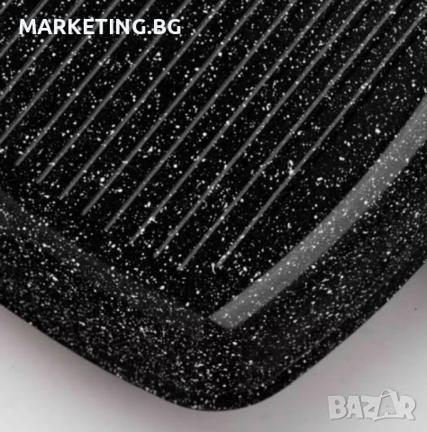 Тиган грил с капак Goldmann 24x7см./28x4.5см.– керамично покритие, лят алуминий, индукция, снимка 4 - Съдове за готвене - 50442066