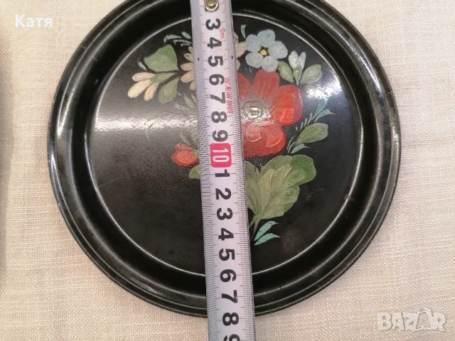 Жостовска живопис  ръчно рисувани метални подноси СССР, снимка 6 - Други - 50374170