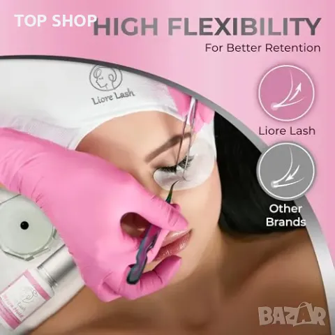 Ново Бързосъхнещо лепило за удължаване на мигли Liore Lash 5 мл, снимка 9 - Козметика за лице - 49498285