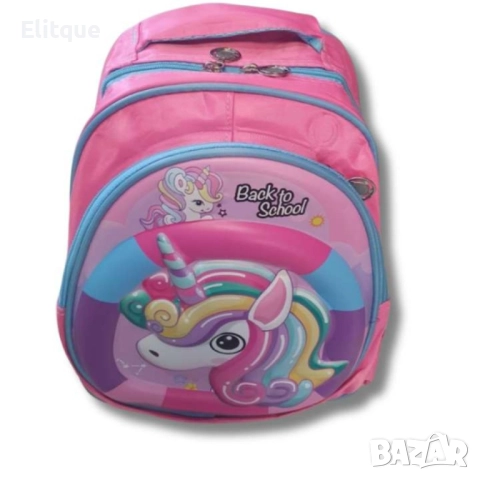 Детска ученическа чанта  с щампована твърда карикатура за предучилищна възраст 2-5 години водоустойч, снимка 8 - Раници - 52852554