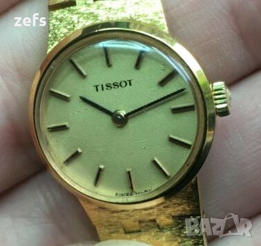 Оригинален ,позлатен дамски часовник Tissot,за колекционери, снимка 5 - Дамски - 26839228