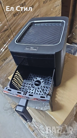 Air Fryer 32852A Две в 1/ 4.3L + top grill - 1500W (NEW)., снимка 14 - Фритюрници - 53586874