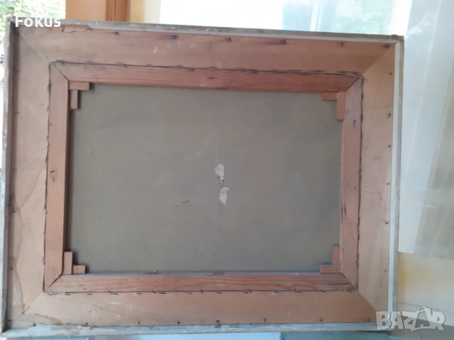 ГОЛЯМА КАРТИНА МАСЛО НА ПЛАТНО ПОДПИС РАМКА, снимка 4 - Антикварни и старинни предмети - 53517211